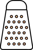 Grater Kitchen Tool Simple Illustration for Culinary Design Projects vector
