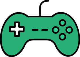 Green Game Controller for Gaming and Design Projects vector