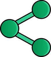 Green Share Graphic for Digital Communication and Social Media Design vector