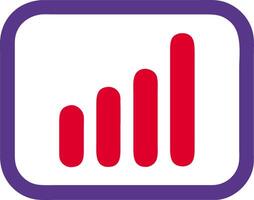Growing Bar Graph for Business and Finance Presentations vector