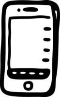 Hand Drawn Smartphone Illustration for Digital Design Projects vector