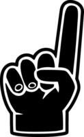 Hand Gesture Number One Illustration for Graphic Design and Branding vector