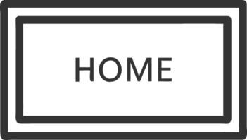 Home Button Minimalist Design for Mobile Apps and Websites vector