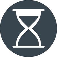 Hourglass Timer Symbol for Time Management and Productivity Concepts vector