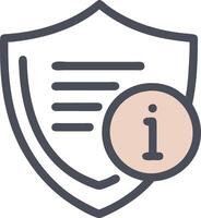 Information Shield Privacy Data Protection Illustration vector