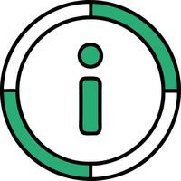 Information Symbol Inside Circular Frame for Web Design and User Interface vector