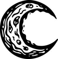Intricate Crescent Moon Art for Tattoos and Design Inspiration vector