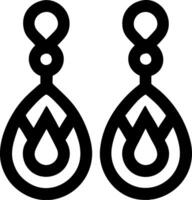 Intricate Teardrop Design for Jewelry and Craft Projects vector