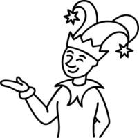 Jester Illustration for Festivals and Design Projects vector