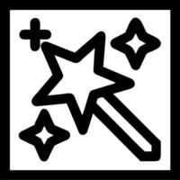Magical Wand with Stars for Apps and Graphics vector
