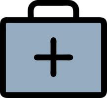 Medical First Aid Kit for Healthcare and Emergency Use Illustration vector