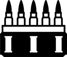 Military Bullet Ammo for Tactical Design and Graphic Use vector