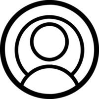 Minimalist Abstract Human Outline Design for Profiles and Avatars vector
