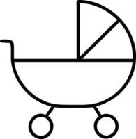 Minimalist Baby Stroller for Nursery Design and Parenting Resources vector