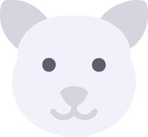 Minimalist Cute Cat Face Art for Creative Design Projects vector