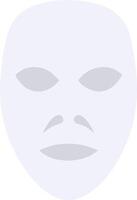 Minimalist Face Outline Monochrome Illustration for Design Projects vector