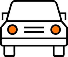 Minimalist Front View Car Illustration for Design and Education Projects vector