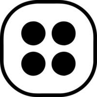 Minimalist Four Circle Symbol for Design and Decoration Projects vector