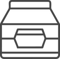Minimalist Honey Jar Outline for Product Design and Branding vector