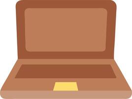 Minimalist Laptop Illustration Perfect for Digital Design and Branding Projects vector