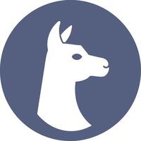 Minimalist Llama Silhouette Design for Creative Projects vector