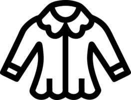 Minimalist Outline of a Stylish Coat for Fashion Design and Branding vector