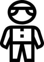 Minimalist Robot for Tech and Digital Projects Art vector