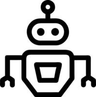 Minimalist Robot for Technology and Design Projects vector