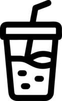 Minimalist Soda Cup Illustration for Graphic Design and Beverage Themes vector