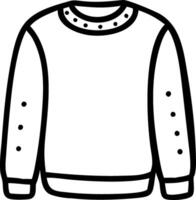 Minimalist Sweater Illustration Design for Fashion and Craft Projects vector