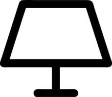 Minimalist Table Lamp Silhouette Illustration for Interior Design Projects vector