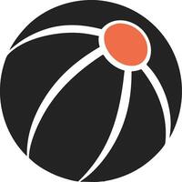 Minimalist Beach Ball Illustration for Summer Designs and Crafts vector