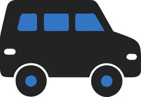 Minimalist Black Blue Car for Design and Illustration Projects vector