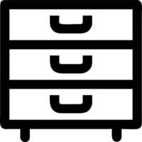 Minimalist Chest of Drawers Perfect for Home Decor and Design Projects vector