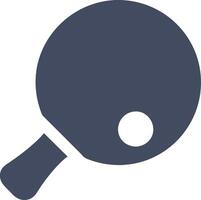 Minimalist Illustration of Ping Pong Paddle with Ball for Sports Design vector