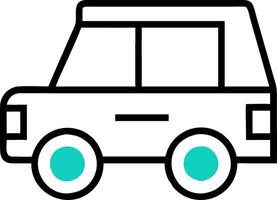 Minimalist SUV Outline Design for Versatile Digital Use vector