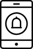 Mobile Notification Smartphone Alert Symbol vector