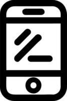 Mobile Phone Minimalist Smartphone Symbol Illustration vector