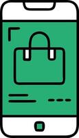 Mobile Shopping App Simplistic Design for E-commerce Platforms vector