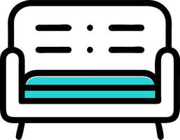 Modern Minimalist Sofa Line Art for Home Decor and Design Projects vector