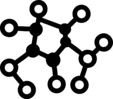 Molecular Structure Illustration for Science Education and Design vector