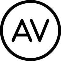 Monogram AV Circle Logo Design for Branding and Digital Use vector