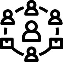 Network Connection People Communication for Business Collaboration vector