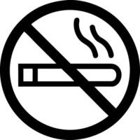 No Smoking Sign Symbol for Health Notices and Public Spaces vector