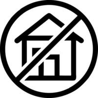 No Smoking Symbol Black on Circle for Prohibition Signs and Safety Warnings vector