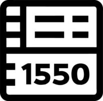 Numbered Document Black and White Graphic for Business and Label Design vector