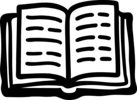 Open Book Illustration for Education and Design vector