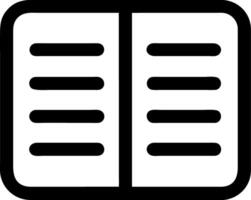 Open Book Simplistic Design for Educational Material and Applications vector
