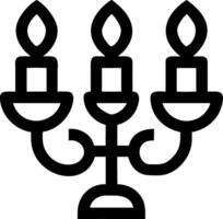 Ornate Candelabra Silhouette for Interior Design and Art Projects vector