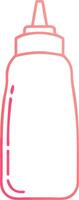 Outline of Squeeze Bottle for Art and Design Projects vector
